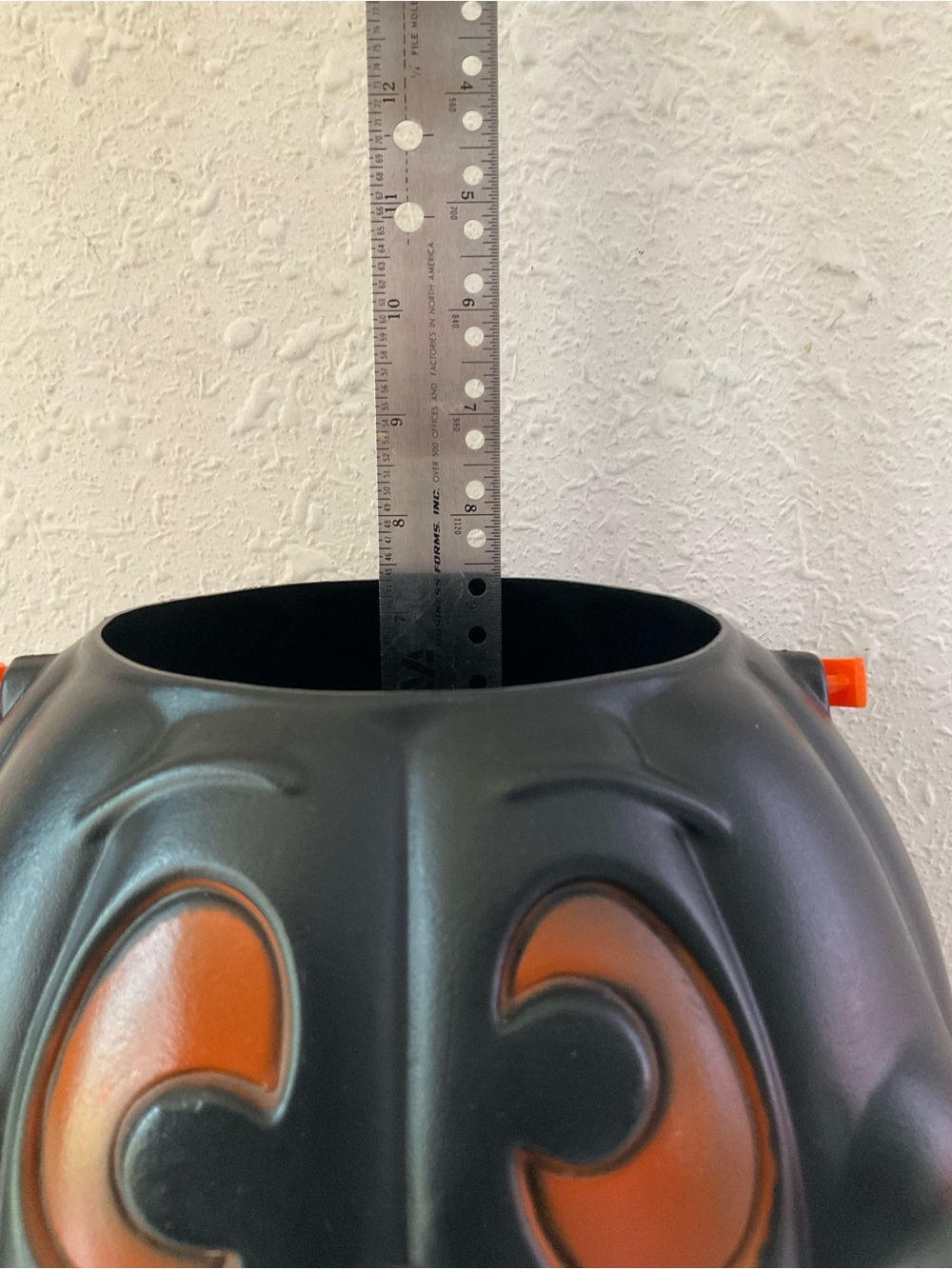 Vintage Jack O Lantern Pumpkin Pail Bucket Blowmold USA Halloween - Picture 3 of 3